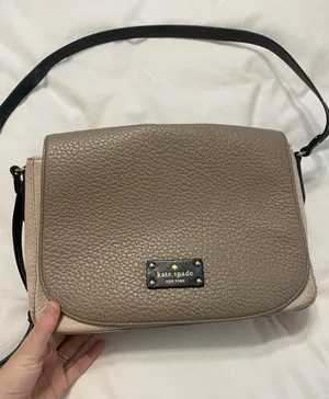 Kate Spade Tan And Cream Messenger Bag thumbnail 1