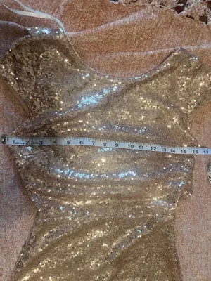 Mother of the bride rose gold dress thumbnail 6