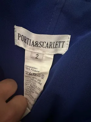 Portia & Scarlett Blue Sequin Homecoming Dress thumbnail 5