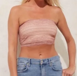 Free People Bandeau Lace Bralette NWT in Vintage Rose Pink, Size Medium thumbnail 4