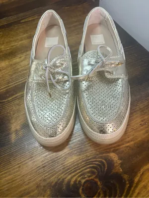 Dolce vita metallic gold loafers size 9.5 thumbnail 4