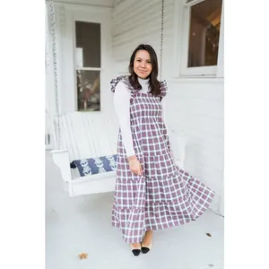 💕HILL HOUSE💕 Ellie Nap Dress ~ Multi-Color Tartan Plaid Print Large thumbnail 9