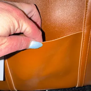 Danielle vegan leather tote bag Brown thumbnail 7