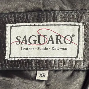 Saguaro‎ Black 100% Leather Vest Sz XS thumbnail 5