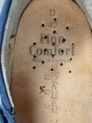Finn Comfort Nashville Blue Mary Jane Clogs Nubuck Suede Size 40 T Strap thumbnail 4
