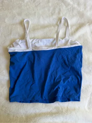 All in Motion Tank Top Blue White Size Medium thumbnail 5