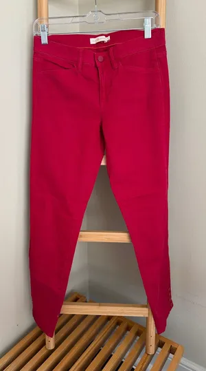 Tory Burch Pink Skinny Jeans Size 27 thumbnail 1