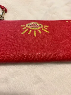 Custom designer coach wallet red thumbnail 2
