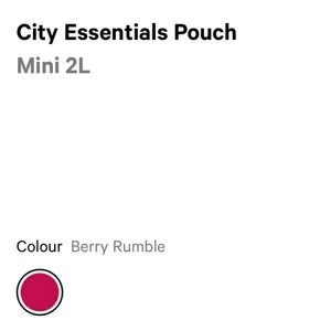 Lululemon City Essentials Pouch Mini 2L Berry Rumble thumbnail 5