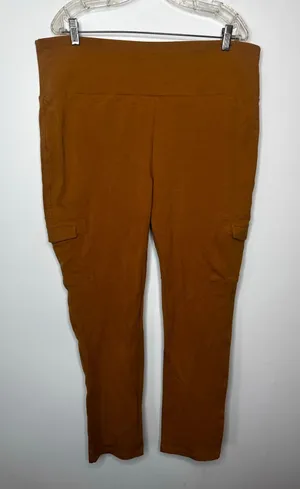 Ruby Ribbon Cargo Pants Womens 3XL Brown Caramel Stretch Casual Utility Pockets thumbnail 1