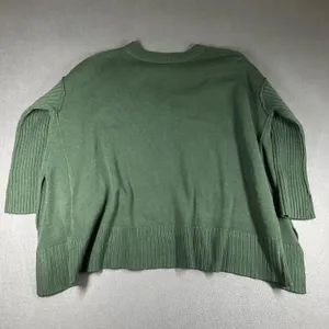 Free People Orion Tunic Sweater Womens Small Green V Neck Ribbed Hem OB1721246 thumbnail 11