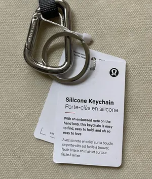 Lululemon silicone keychain - Traverse Grey thumbnail 3