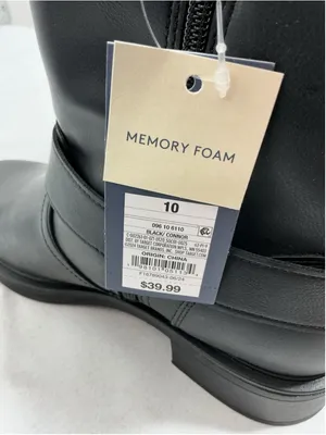 Womans New In Box Universal Thread Connor Ankle Boots Size 10 Black thumbnail 5