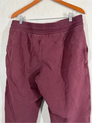 Lululemon Women’s Scuba High-Rise Jogger Pants Cotton Terry Mulled Wine 14 thumbnail 7