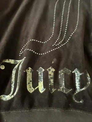 Juicy Couture Y2K OG Brown Velour Zip Up Jacket with Rhinestones Size Medium thumbnail 5