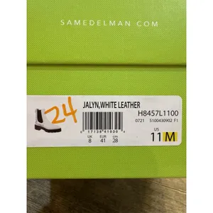 Sam Edelman Women White Leather Studded‎ Jalyn Lug Sole Chelsea Boots Size 11 thumbnail 10
