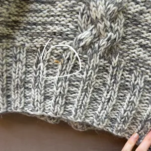 Chunky High Neck Wool Zip Up Sweater Gray thumbnail 10