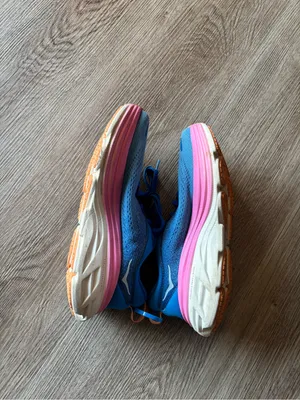 Hoka One One Bondi 8 Wide Sneakers Coastal Sky Blue Pink Size 6.5 D thumbnail 8