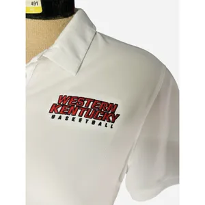 Nike Women’s Dri-fit University Of WKU Basketball White Short Sleeve Polo Medium thumbnail 2