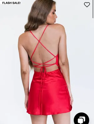 Princess Polly Celena Red Mini Dress thumbnail 2