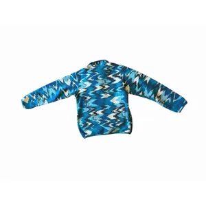 Patagonia Synchilla Fleece Women's Adult Small Trout Tales Elwha Blue Mock Neck thumbnail 5