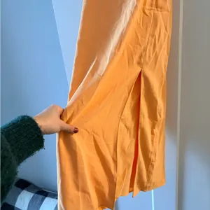 Abercrombie and Fitch Yellow Lace Up Back Midi Dress with Tags thumbnail 5
