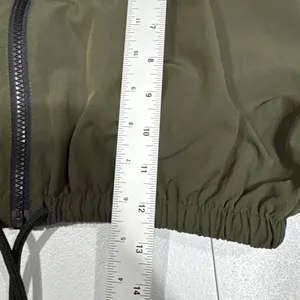 Collusion Womens Full Zip Short Cropped Jacket Sz 2 High Neck Long Sleeve Green thumbnail 12