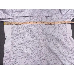 REI Co-op Sahara Shirt Small UPF Fishing Hiking Lilac Topographic Print Gorpcore thumbnail 8