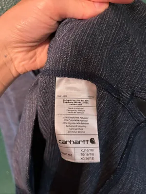 Carhartt Blue Slightly Fitted Lightweight Hoodie Size XL thumbnail 3