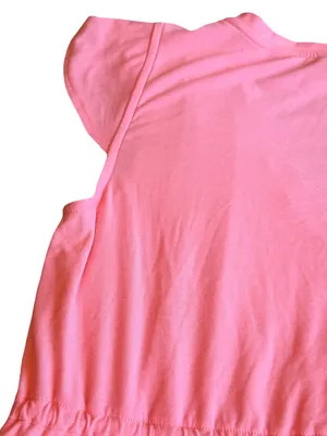Beyond Yoga Featherweight Out & About Ruffle Mini Tier Dress Coral Size Medium thumbnail 8
