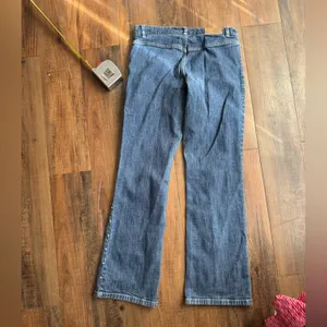 Vintage Tommy Hilfiger Bootcut Jeans Size 8 Dark Blue Y2K thumbnail 7