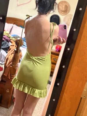 SheIn Green Mini Dress thumbnail 3