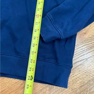 Land’s End Serious Sweats Striped Long Sleeve Collared Pullover Sweatshirt thumbnail 9