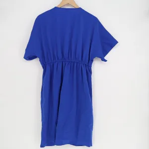 SHEIN Royal Blue Twist Front V-Neck Draped Mini Dress Womens Large thumbnail 5