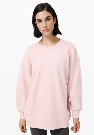 Lululemon Perfectly Oversized Crew Porcelain Pink 6 thumbnail 4