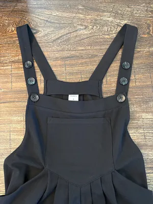Halara Waffle Knit Overall Joggers Black‎ Small thumbnail 5