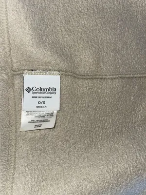 Vintage Columbia Fleece Head Band Neck Gaiter Warmer Tan One Size Unisex thumbnail 4