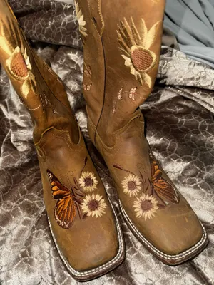 Cowgirl boots Brown Size 9.5 thumbnail 1