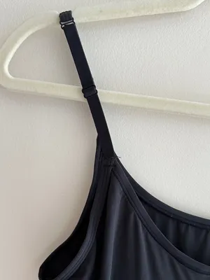 SKIMS Fits Everybody Slip Dress, Black/Onyx, Athleisure Mini, Size Large thumbnail 11