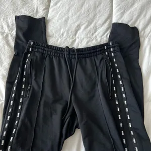 PINK Victoria's Secret Black Joggers with Logo Stripes thumbnail 2