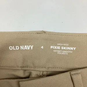 Old Navy High Rise Pixie Skinny Tan Pants With Smoothing Pockets Size 4 NEW! thumbnail 4