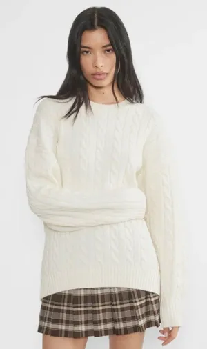 Aritzia Sunday Best Peggy Wool Blend Sweater Cream Size XS thumbnail 1