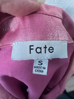 Fate Pink Puff Sleeve Dress Size Small EUC thumbnail 10