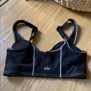ALO Yoga Black and White Women's Bra thumbnail 2
