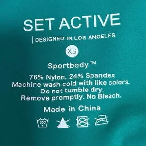 Set Active Sportbody Round Neck Racerback Athletic Workout Sports Bra Top Sz XS thumbnail 3