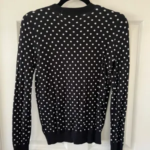 Ralph Lauren Black and White Polka Dot Cardigan thumbnail 3