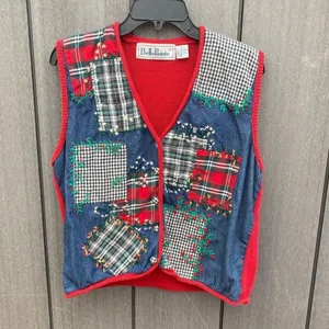 Vintage BellePointe Sweater Vest Red Size M thumbnail 8
