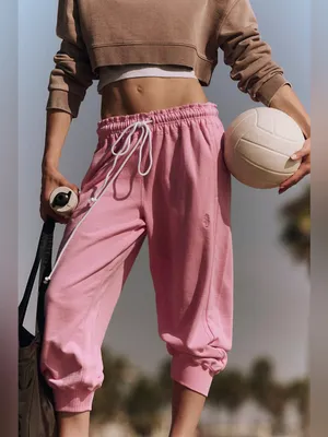 Free People Flutter Cropped Joggers Size Small thumbnail 3