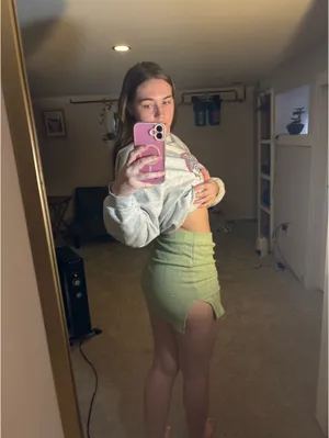 SHEIN skirt green thumbnail 3