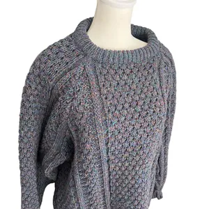 Ballyshanon Ireland Hand Loomed Wool Fisherman Cable Knit Sweater S thumbnail 3
